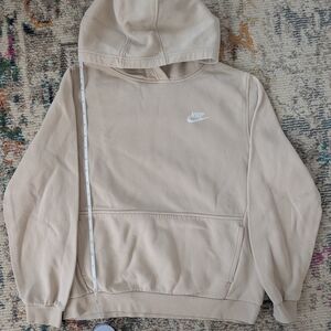 Nike Beige Fleece Hoodie
